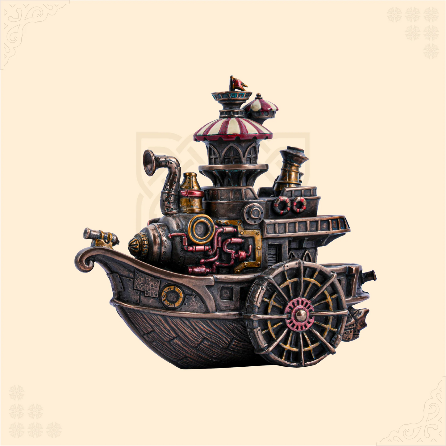 Vintage Steam Boat Decor
