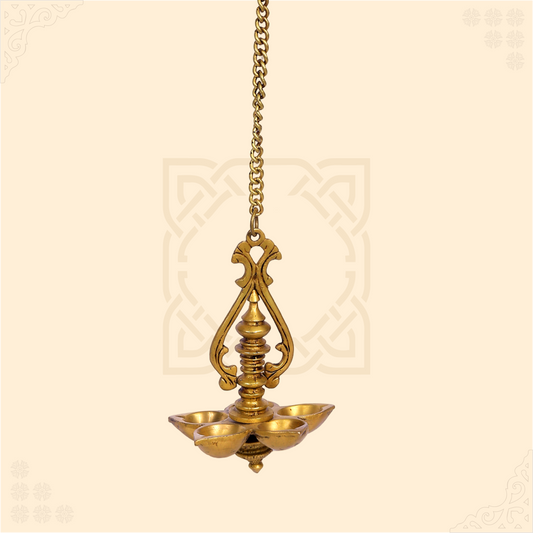 Hanging Brass Oil Lamp