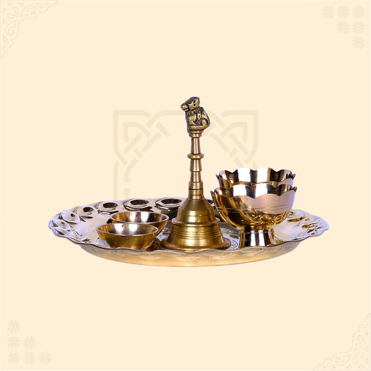 Nandi Brass Puja Set