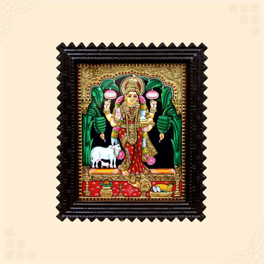 Tanjore Kamadhenu Lakshmi Painting