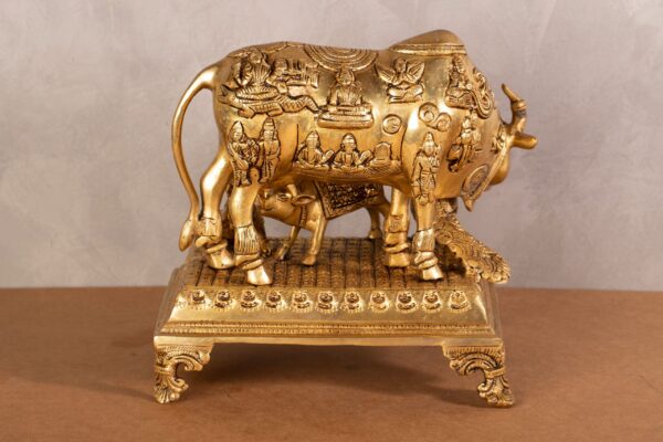Nandhi with Peacock and Calf