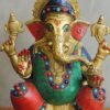 Stone Sitting Ganesha